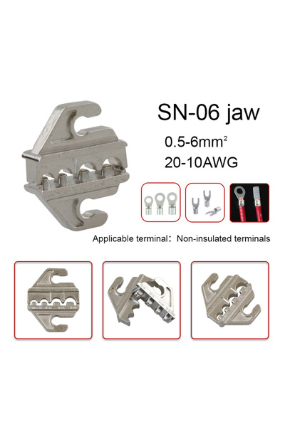 Choice6 كماشة تجعيد SN-06 ذات فكين من سبيكة معدنية SN-2546B 58B 02C 03H 06WF ...