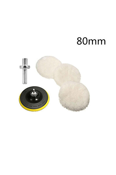 Choice1 80MM Set Universal Car Polish Pad 3/4inch For M10/M14 Soft Wool Machi...