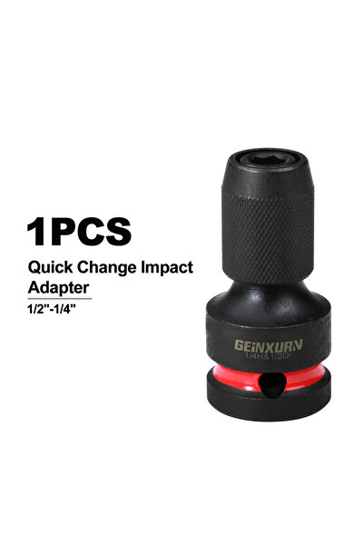 Choice3 حامل رؤوس مفك براغي صدمي من جينكسورن، قطعة واحدة، من محرك مربع ½ بوصة...