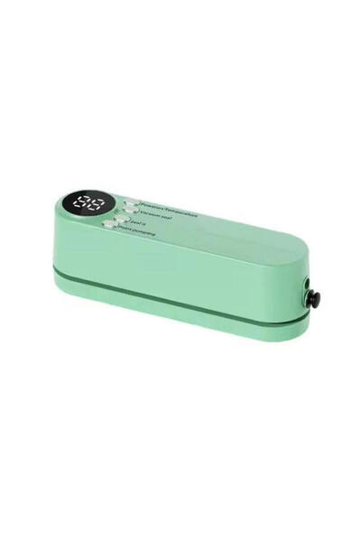 Tradeo Digital Vacuum Sealer with LED Display, 60kpa Suction Force, 3 Modes, Mint Green