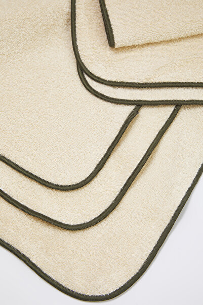 TRENDYOLMİLLA HOME 2-Piece Piping Detailed Face & Bath Towel Set Tphss25Hvl00018