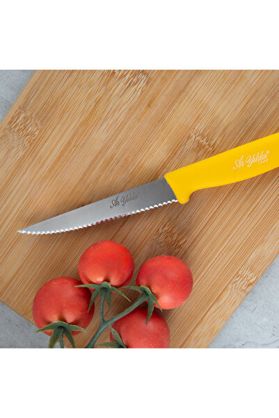Aryıldız Dişli Sebze Bıçak 11 Cm Sarı