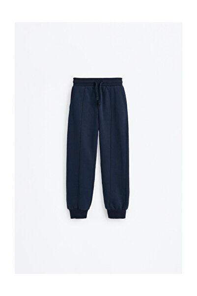 LEFTIES Kids Plush Trousers with Seam Detail