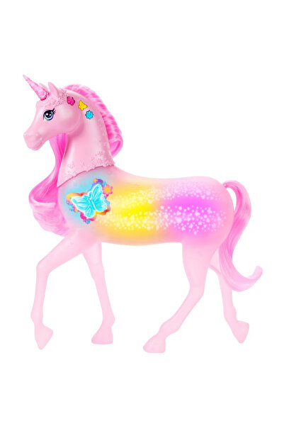 Barbie ® Işıltılı Tek Boynuzlu At, 20 interaktif ışık, ses ve müzik kombinasyonlu oyuncak JCP78
