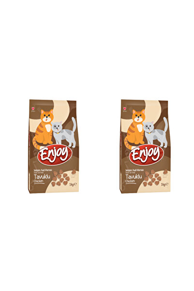 Enjoy Tavuklu Kedi Maması 1 kg 2 Adet
