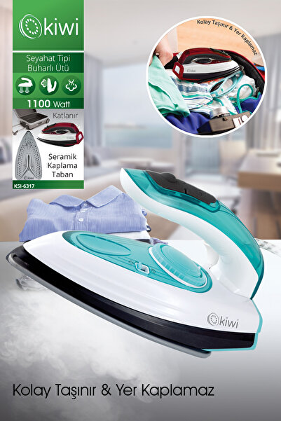 Kiwi Mini Foldable Travel Type Steam Iron Ksi-6317