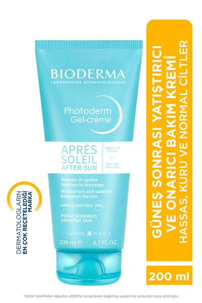 Bioderma Photoderm After Sun Gel-Cream Güneş Sonrası Nemlendirici, Yatıştırıcı Bakım Kremi 200 ml