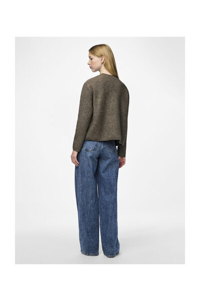 PIECES Pcsilly Ls Rev Tie Knit Noos Bc