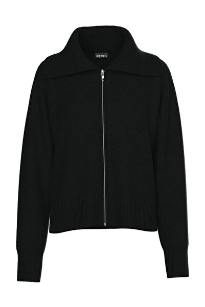 PIECES PCMALOU LS ZIP KNIT KARDIGAN NOOS BC