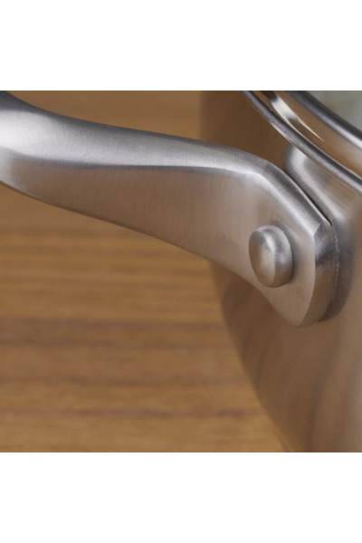 Karaca Elite Stainless Steel Induction Shallow Casserole & Lid, 18cm, Silver