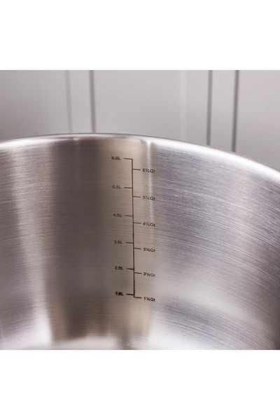 Karaca Elite Stainless Steel Induction Stock Pot & Lid, 26cm, Silver