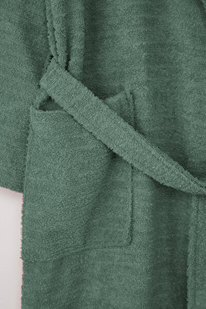 TRENDYOLMİLLA HOME Μπουρνούζι Unisex με πράσινο δέσιμο TPHSS25NZ00000