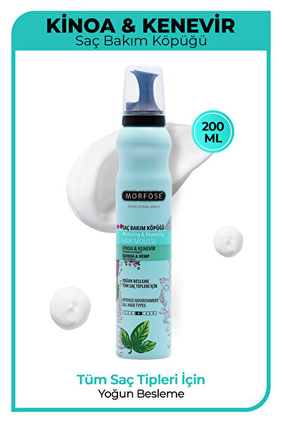 Morfose Kinoa Saç Köpüğü 200 ml - Yoğun Besleme- Tüm Saç Tipleri