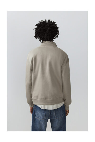 LEFTIES Pánská mikina s vysokým límcem a zipem