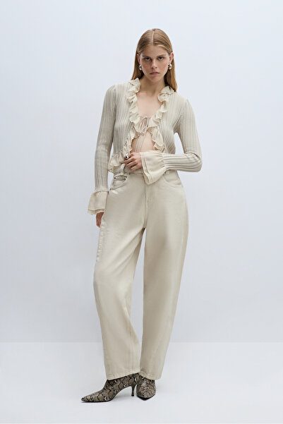 LEFTIES Woman Knit Ruffle Jacket