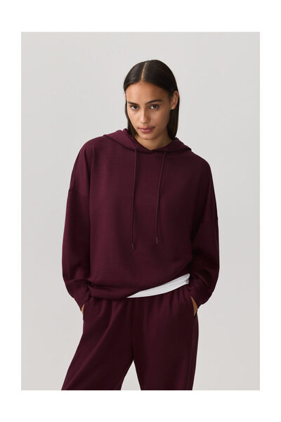 LEFTIES Női, bő szabású kapucnis pulóver