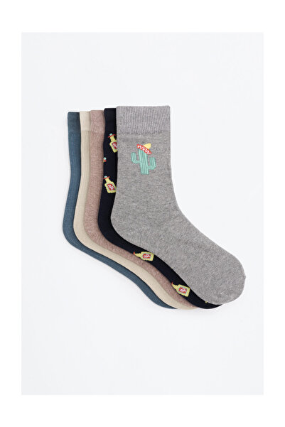 LEFTIES Férfi csomag 5 pár nyomtatott mintás hosszú zokniból