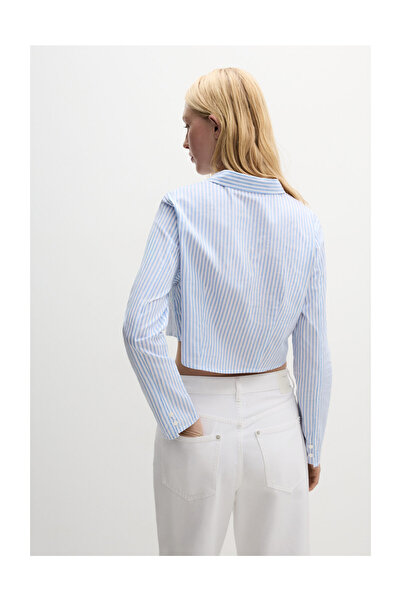 LEFTIES Női rövidített poplin ing