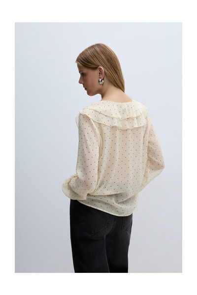 LEFTIES Női fodros blúz