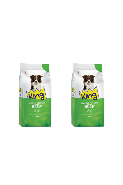 King Biftekli Köpek Maması 10 kg X 2 Adet 20 kg