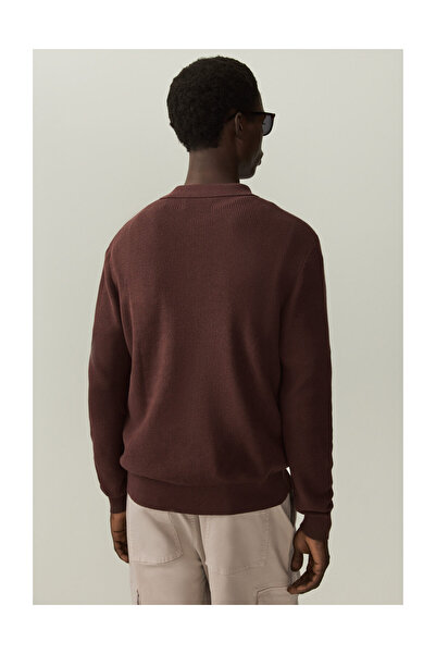 LEFTIES Férfi texturált kötött pólóing