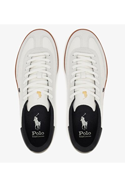 Ralph Lauren BEDFORD PP-SNEAKERS-ΧΑΜΗΛΟ ΚΟΡΥΦΑΙΟ ΔΑΝΤΕΛΑ