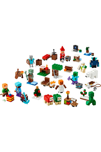 LEGO ® Minecraft® 2025 Yılbaşı Takvimi 21280 - 7+ Çocuklar için Yaratıcı Oyuncak Yapım Seti (300P)
