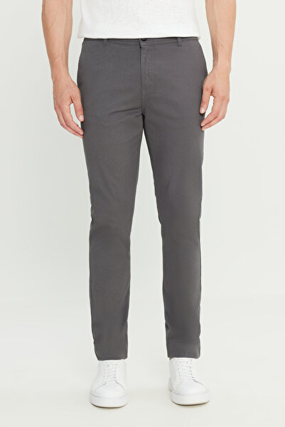 ALTINYILDIZ CLASSICS بنطال تشينو رجالي من القطن المرن بقصة ضيقة وقصة ضيقة بال...