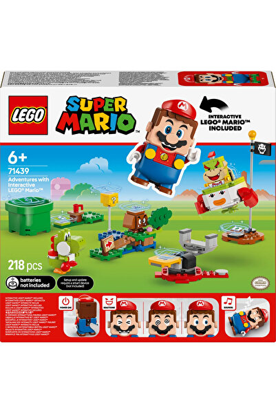 LEGO ® Super Mario™ İnteraktif ® Mario™ ile Maceralar 71439- 6+ Oyuncak Yapım Seti (218Pr)