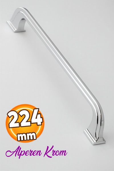 Badem10 Nameštaj Kuhinjska ladica Ormarić (224 mm/22,4 cm) Metalne ručke Krom...