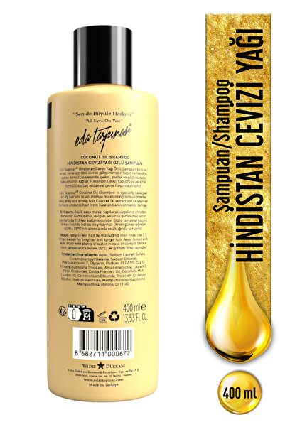 Eda Taşpınar Hindistan Cevizi Yağı Özlü Şampuan - 400 ml
