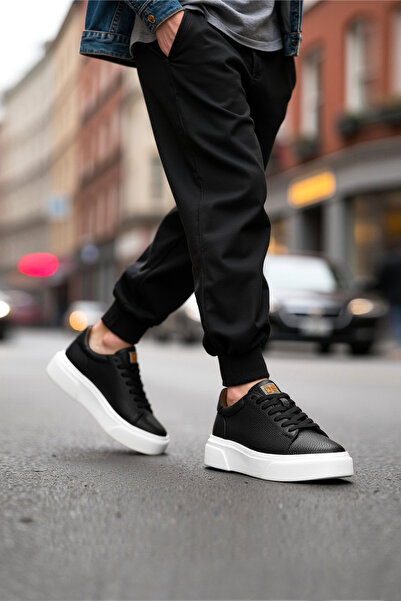 DARK SEER DS Cooper Schwarz-weiße Herren-Freizeitschuhe für den Alltag