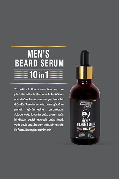 Softto Plus Men's Mucize Sakal Serumu 10in1 50ml