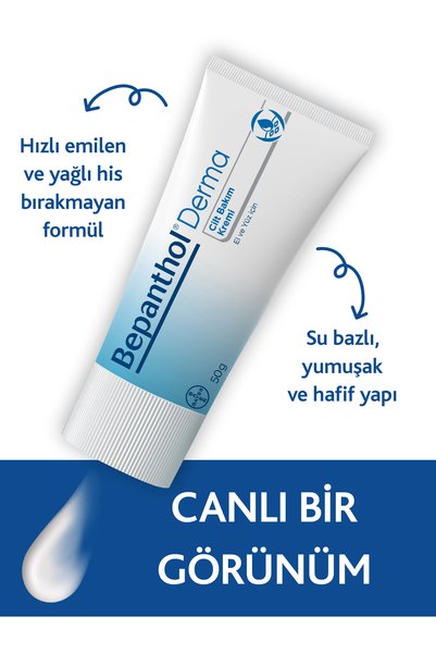 Bepanthol Cilt Bakım Kremi 50gr l Tüm Cilt Tiplerine Uygun, El ve Günlük Yüz Bakım, Günlük Vücut Bakım