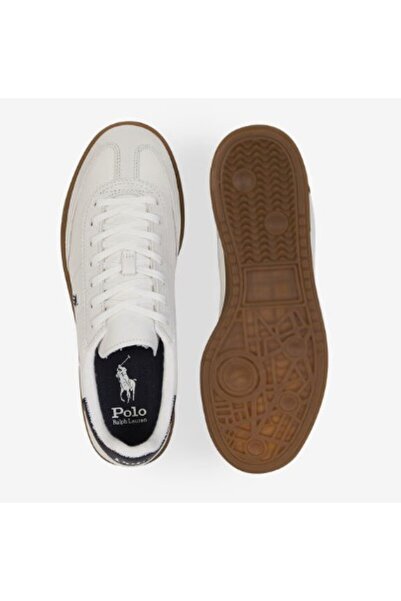 Ralph Lauren BEDFORD PP-SNEAKERS-ΧΑΜΗΛΟ ΚΟΡΥΦΑΙΟ ΔΑΝΤΕΛΑ