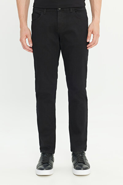 ALTINYILDIZ CLASSICS Erkek Siyah 360 Derece Her Yöne Esneyen Rahat Slim Fit Dar Kesim Pantolon