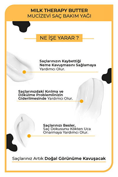 Morfose زيت زبدة الحليب العلاجي للعناية بالشعر المعجزة 200 مل - مغذي ومصلح