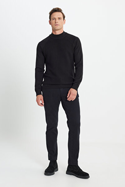 ALTINYILDIZ CLASSICS Altınyıldız Classics Men's Black Slim Fit Trousers - Side Pocket, Coe 012510109