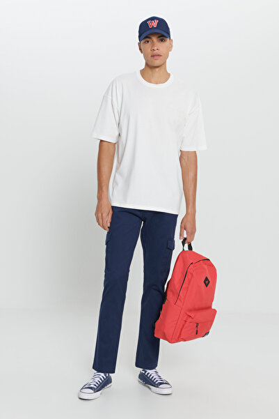 AC&Co / Altınyıldız Classics Erkek Lacivert Ekstra Slim Fit Dar Kesim Kargo Cepli Pamuklu Esnek Pantolon