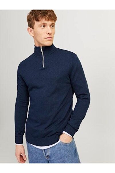 Jack & Jones بلوفر رجالي محبوك مسطح