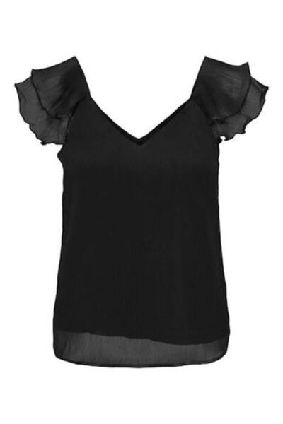 ONLY Onlasta Life Capsleeve V-Neck Top Wvn