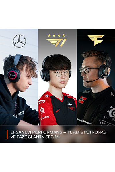 SteelSeries Arctis Nova Pro Wireless 7.1 Surround PC/PS Mikrofonlu Siyah Kablosuz Gaming Kulaklık