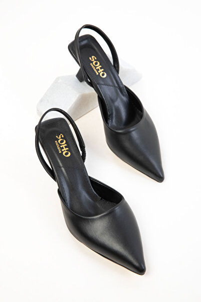 SOHO Black Women's Classic Heeled Shoes 20616