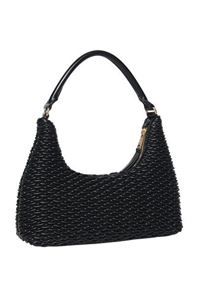 Calvin Klein Pleated Shoulder ﻿ Lder Bag