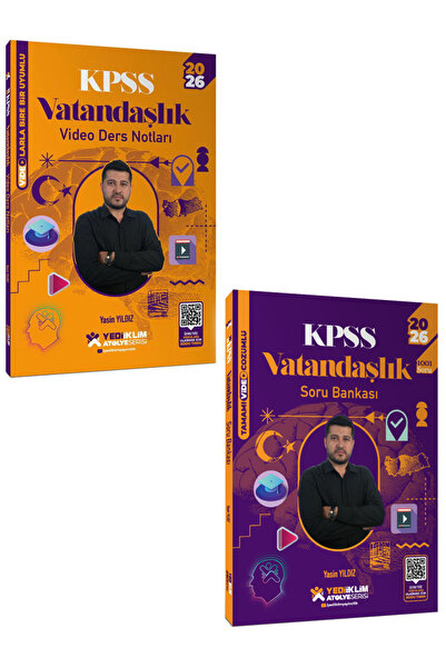 Yediiklim Yayınları 2026 Kpss Atölye Serisi Vatandaşlık Video Ders Notu Ve So...