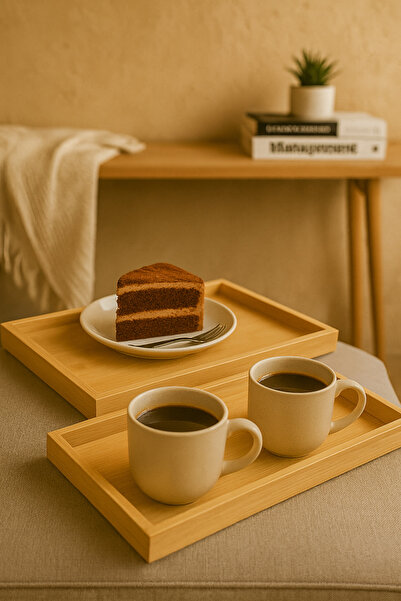 TRENDYOLMİLLA HOME 2-Komad Bambus servis i posluživanje kaseta TPHSS25TPS00000