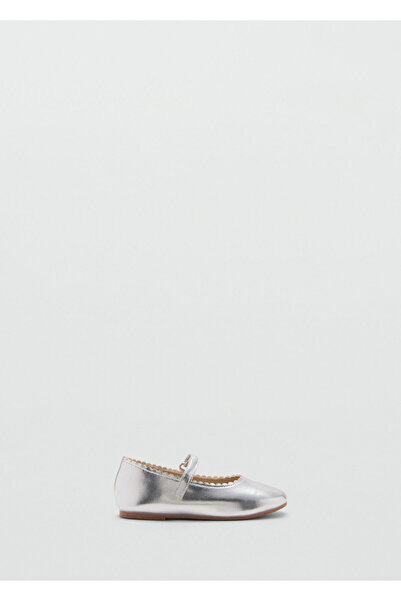 MANGO Pantofi clasici Silver Baby Girl 77003291