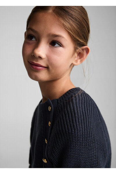 MANGO Lacivert Kız Çocuk Kazak 77074036