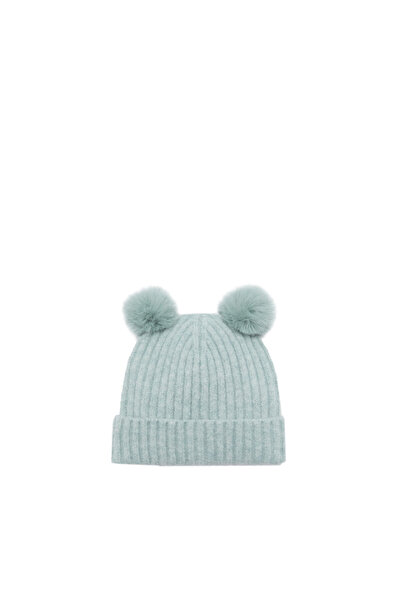 MANGO Su Rengi Kız Bebek Şapka 77066728