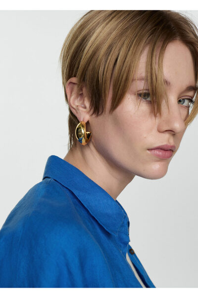 MANGO Mürekkep Rengi Kadın  Gömlek 77010203